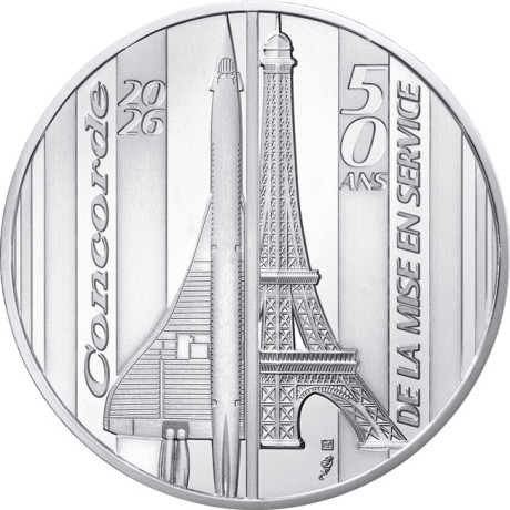 I 50 anni del Concorde (2026) - moneta da collezione in argento