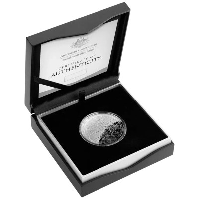 1626 Nuova mappa del mondo - 1 Oz - moneta da collezione in argento proof