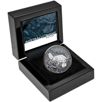 Wombat (2021) - 1 Oz - moneta da collezione in argento, versione "black proof"