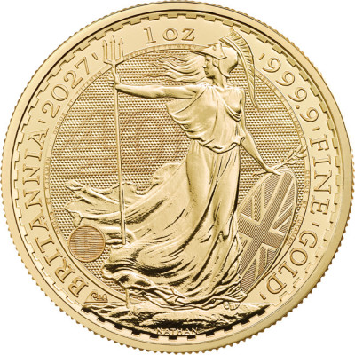 Britannia (2027) - 1 Oz - moneta d'oro da investimento