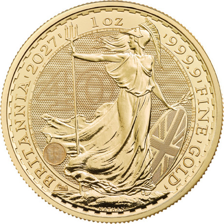 Britannia (2027) - 1 Oz - moneta d'oro da investimento
