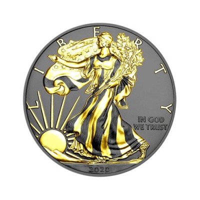 Gilded Silver Eagle (2020) - 1 Oz - moneta da collezione in argento
