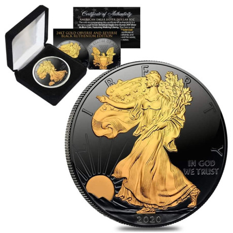 Gilded Silver Eagle (2020) - 1 Oz - moneta da collezione in argento